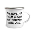 thumbnail image 2 of Fun Stepmom, The Owner Of This Mug Is The Best Stepmom In The World, Epic Mother's Day 12oz Camper Mug From Mom, 2 of 2