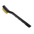 thumbnail image 3 of Herramienta de limpieza de cepillos Uxcell con mango antideslizante para limpiar escoria de soldadura y óxido de plástico de latón negro 3pcs, 3 of 5