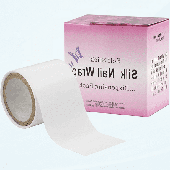 Chrontier Silk Nail Wrap Nail Splits Breaks Instant Reinforce Repair Bandage Tape Protector Self Adhesive Easy Trimerable for UV Gel Acrylic Nail