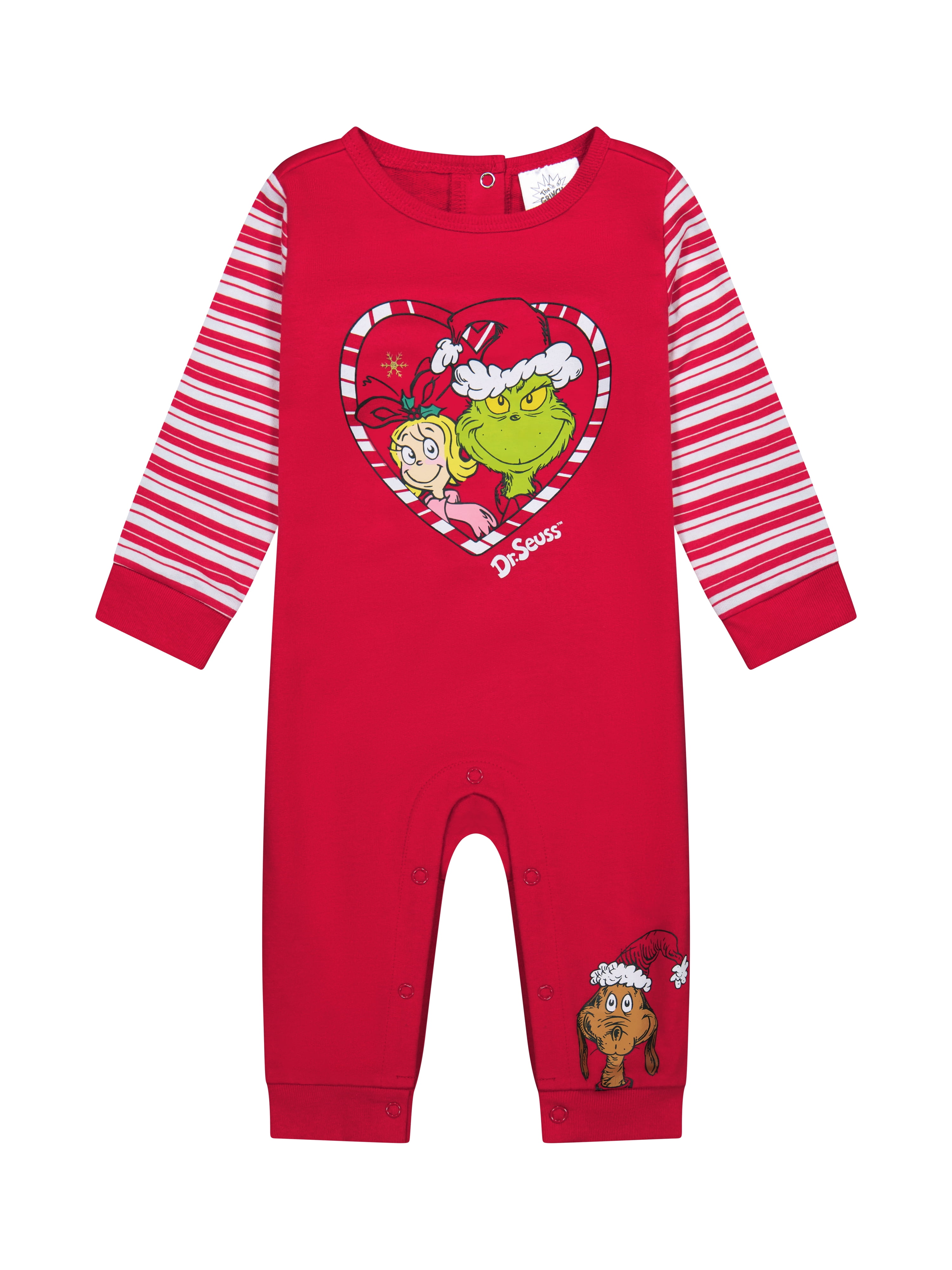 Dr.Seuss Baby Boy Grinch Printed Coverall, Sizes 0-24 Months