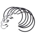 thumbnail image 1 of unbranded 6Ud Colgador De Bufandas De Plástico Para Closet Negro Con Vertical Ahorrador, 1 of 8