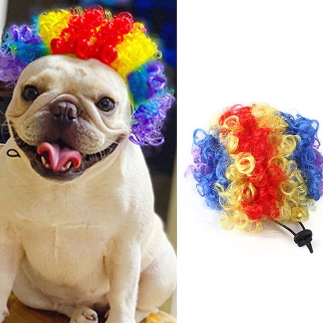 Pelucas divertidas para cosplay de perros y gatos, juguetes para mascotas, disfraces para fiestas, festivales, pelucas para perros medianos y grandes, ropa para mascotas.