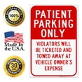 thumbnail image 7 of Patient Parking Only Red Sign, Board, 24x36 Corrugated Plastic, 7 of 7