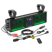 BOSS BRT18RGB 18" Weatherproof Bluetooth Amplified Sound Bar ATV Accessories