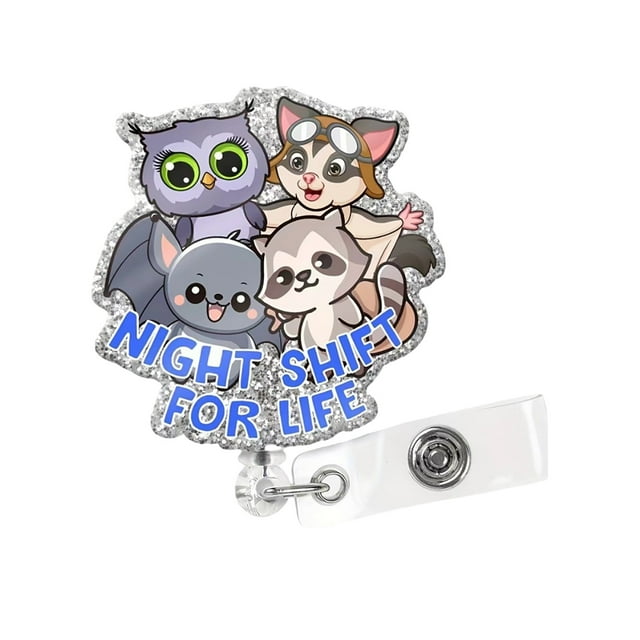 Funny And Cute Badge Reel With Clip Closure For Doctors Teachers Students Workers Etc Cartoon Pattern Badge Workplace Induction Graduation Arts And Crafts for Kids Ages 8-12 Boys Arts And Crafts for