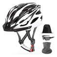 thumbnail image 1 of Casco De Bicicleta Adulto Ciclismo Casco+gafas+mascara+bolso  58-63 cm Belug, Blanco, 1 of 5