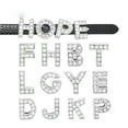 thumbnail image 2 of U8MO 20 Rhinestone Alphabet Letters Slide Beads Charm Fit 8mm Wristbands DIY Name-R, 2 of 9