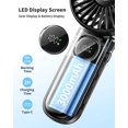 thumbnail image 3 of Ventilador portátil ColdSky F11 plegable con pantalla LED 3000 mAh Bla, 3 of 3