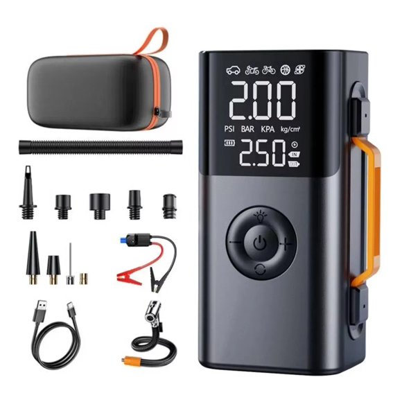 Arrancador De Coche Para Emergencia Bomba De Aire Portatil 12V 3000A