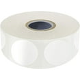 thumbnail image 1 of 3 volumes 1500 PCS White Round Color Coding Circle Dots Inventory Stickers Labels with Punch Line in Roll (Each is 2.5cm in diameter), 1 of 3