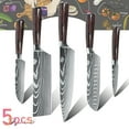 thumbnail image 5 of 5-piece knife set professional chef knife set with gift box, high carbon stainless steel, perfect for home or restaurant holiday gifts, 5 of 14