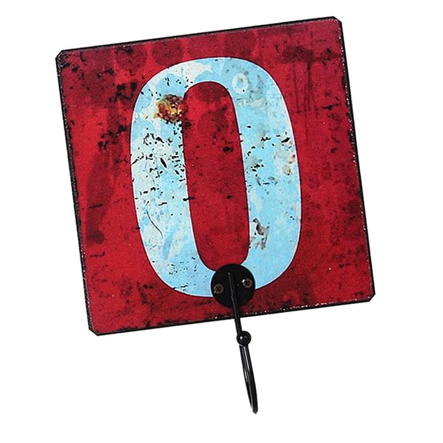 s de números decorativos s para Organizador de gadgets de joyería para prendas de s para abrigos Número 0 perfecl Gancho número ganchos