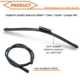 thumbnail image 3 of Car Wiper for Renault Megane 3 Hatchback Coupe 2008-2016 Front Rear Windshield Windscreen Wiper Blade Rubber Accessories 24" + 16" 14" 2008 2009 2010 2011 2012 2013 2014 2015 2016, 3 of 7