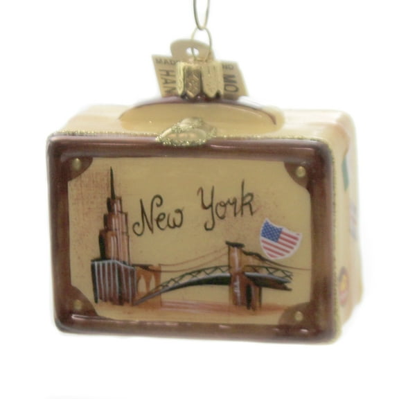Holiday Ornaments New York Travel Suitcase Travel Vacation 1711Ny