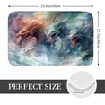 thumbnail image 2 of Non Slip Door Mat, Ink Style Wave Dragon Fast Drying Bath Tub Mats, Absorbent Bathroom Rugs Entrance Welcome Mat, Bath MatS for Tub, Floor, Home, Kitchen, Hotel,16x24in, 2 of 7
