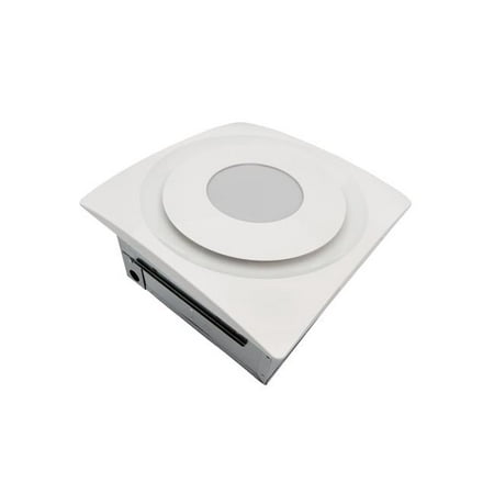 

Aero Pure AP904H-SL W 90 CFM Quiet Bathroom Fan with LED Light & Humidity Sensor - White