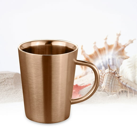 Luxshiny Taza De De Acero Inoxidable Dorado Con Antideslizante Para Escritorio