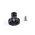 thumbnail image 6 of Cabinet Hardware Knob Black Wrought Iron Floral Mission Design 1" Dia. Set of 4, 6 of 9