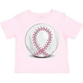 thumbnail image 3 of Inktastic Pink Breast Cancer Ribbon Baseball Boys or Girls Toddler T-Shirt, 3 of 5