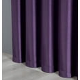 thumbnail image 5 of Chezmoi Collection Royal 4-Piece Jacquard Floral Window Curtain Set, Purple/Dark Purple, 5 of 8