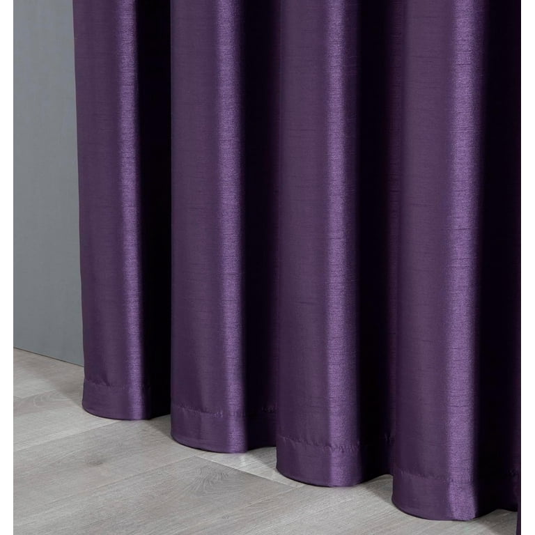 Chezmoi Royale 4-Piece Jacquard Floral Curtain Set, Sheer Attached
