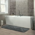 thumbnail image 2 of Garland Rug Traditional Washable Nylon Dark Gray Bathroom Runner, 22" x 60", 2 of 8