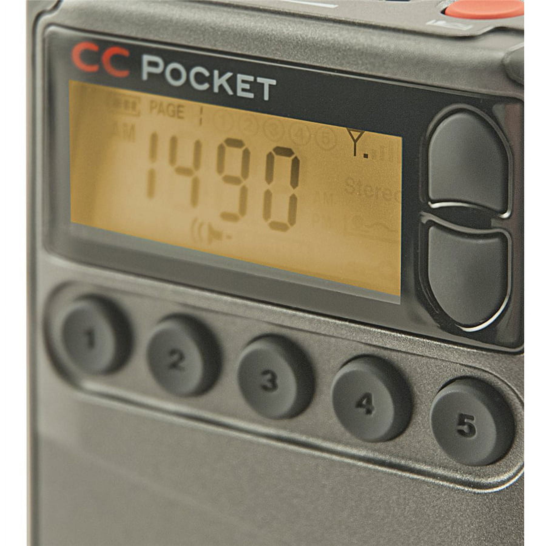C CRANE CC Pocket AM/FM NOAA Weather Radio+ Alerta con reloj y temporizador  de apagado automático Manual de instrucciones