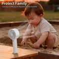 thumbnail image 6 of HCBY Magnetic Aromatherapy Handheld Fan with Mosquito Repellent & LED Light, USB Rechargeable Outdoor Portable Fan, Multi-Function Camping Fan with Carabiner, Quiet 4-Speed Personal Fan, 6 of 9