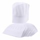 thumbnail image 1 of Paquete de 24 gorros de chef desechables de papel blanco, gorros de chef de cocina profesionales ajustables para hornear, higiene culinaria, seguridad en la cocina, 20-22 pulgadas de círculo, 1 of 4