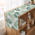 thumbnail image 6 of Green Tropical Botanical Burlap Cotton Table Runner 13x70 Inches Long, Summer Palm Leaves Plants Farmhouse Table Runners, Outdoor Dining Tablecloths Decor for Baby Shower/Party/Wedding, 6 of 8