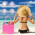 thumbnail image 4 of Waterproof EVA Beach Tote Bag - Large Capacity Travel Shopping Tote, Sandproof & Washable for Pool, Gym, Camping, Picnic (Multiple Colors), 4 of 6