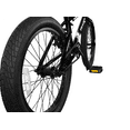 thumbnail image 3 of WonderWheels 20" BMX Steel Frame V-Brake One Piece Crank Alloy Rims 36H - Black, 3 of 8