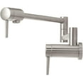 thumbnail image 3 of Delta Robinet Contemporain Mural Remplisseur de Pot Robinet Arctic Inox 1165LF-AR, 3 of 8