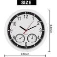 thumbnail image 2 of Quartz Stone Silent Wall Clock Accurate Thermometer Humidity Patio Indoor Outdoor Pool, 2 of 5