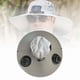 thumbnail image 1 of Sombrero de ancha para exteriores, gorra con ventilador, para actividades al aire libre, compacto, transpirable, para pesca y playa, gris claro, 1 of 8