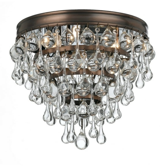 Crystorama Lighting - Three Light Ceiling Mount - Ceiling Mount - Calypso