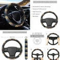 thumbnail image 3 of Renewold Wolf Galaxy Blue Car Accessories Full Set, Universal Car Seat Covers Steering Wheel Cover Seat Belt Pads Cup Holder Key Chains 11 PCS Car Accessories Universal Fit for Most Vehicles, 3 of 7