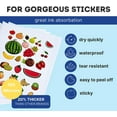 thumbnail image 2 of Printable Vinyl Decal Sticker Paper - 20 Premium Matte Waterproof Paper Sheets for Inkjet Printer - Dries Quickly and Holds Ink Perfectly, 2 of 6