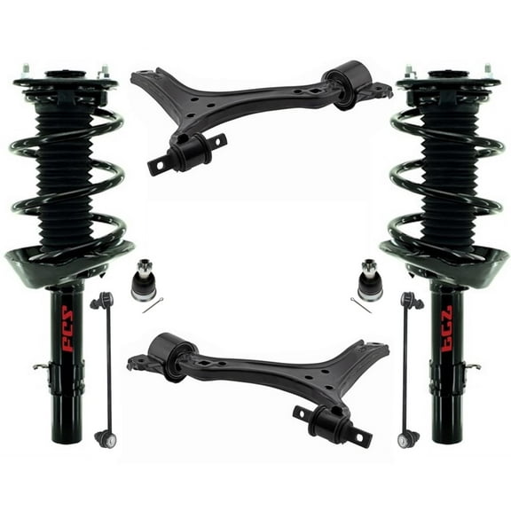 Front Complete Struts Lower Control Arms Links For Honda Accord 2.4L 2013-2017