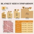 thumbnail image 3 of Yibo Strawberry Cartoon Blanket Flannel Soft and Comfortable Anti-static Bed Sofa Blanket, 3 of 7