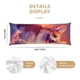 thumbnail image 2 of KLL Ultra Soft Microfiber Body Pillow Cover/Pillowcases 20"x54" with Hidden Zipper Closure-Sunset Cloud Corgi, 2 of 5