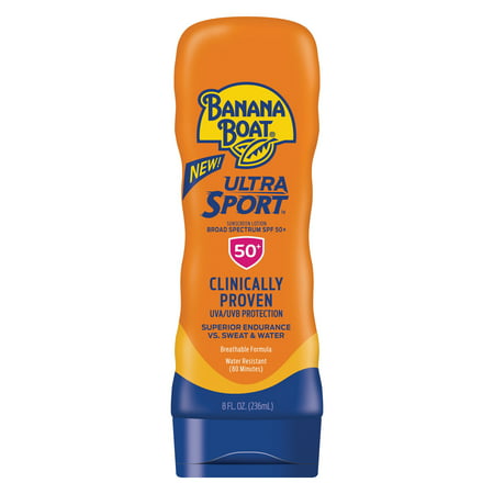 Banana Boat Ultra Sport Sunscreen Lotion SPF 50+, 8 (Best Sunscreen For Black Men)