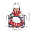 thumbnail image 3 of Womens Men's Funny Creative Apron, Retro 50S Style Polka Dot Printed Apron With Adjustable Neck, Unisex Kitchen Aprons For Cooking Baking Cleaning, 31.5X23.6 Inch (80X60Cm) Wqx03, 3 of 3