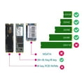 thumbnail image 2 of Amdohai M.2 NGFF SSD 6Gbps to USB 3.1 Type-C Converter Adapter Enclosure Case M2 SSD Type-C Hard Disk Box, 2 of 9