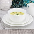thumbnail image 7 of Meritage Bavaria 16 Piece Scallop Rim Bone China Dinnerware Set in White, 7 of 7