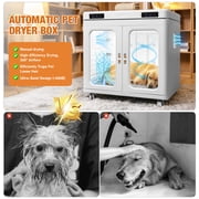 INDEEDING Large Pet Dryer Box for Dogs Cats Up to 130 Lbs Breeds Quiet High Efficiency Drying Machine with Temperature Control & Function US Plug