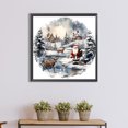 thumbnail image 4 of Pintura de diamante 5D DIY taladro redondo completo Santa en la nieve Kit decoración del hogar FLhrweasw Nuevo, 4 of 9