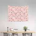 thumbnail image 2 of Hirioo Easter Rabbit Print Tapestry Lightweight Fabric for Bedroom Aesthetic Home Wall Dorm Décor Living Room Decor 29x37 Inch, 2 of 8