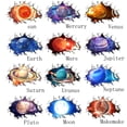 thumbnail image 1 of Waterproof 3D Universe Planet Scenery Broken Wall Sticker Room Decoration Earth, 1 of 8