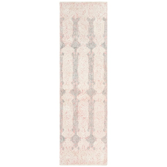 SAFAVIEH Glamour Aubree Abstract Floral Runner Rug, Light Pink/Ivory, 2'3" x 8'